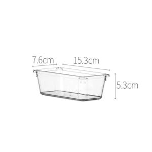 Classy Luxe Japanese-Style Drawer Storage Compartment Transparent Plastic Compartment Free Combination Tableware Sorting Box