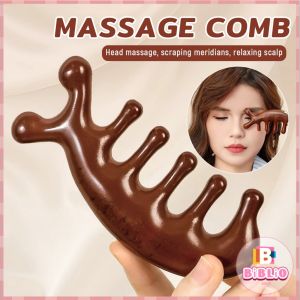 Biblio【Ready in Stock】 Massage Comb Scalp Meridian Blood Circulation Facial Scraper Massage Tool