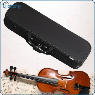Violin Case Violin Box Stringed Instrument Accessories Lockable with Backpack Straps Carry Case Hard Case Fiddle Hand Bag