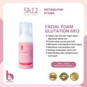 FACIAL FOAM GLUTATION WITH COLLAGEN SR12 / MENCERAHKAN WAJAH / MELEMBABKAN WAJAH / SEMUA JENIS KULIT