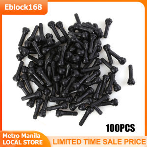 100pcs Rubber Valve Stems Tubeless TR-414 Snap In TR414 Tire Valves with Caps for Car Parts Supply