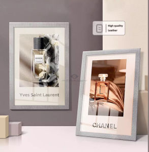 FANTASY SVIAO A4 High-grade Fabric Magnetic Acrylic Art Photo Frame Creative Picture Frame Wall Sticker Menu Advertising Poster Photo Wall Display Board Desktop Ad Display Stand Photo Frame Wall Decoration Punch-free