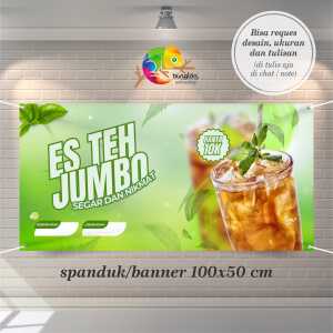 Cetak Spanduk Banner ES Teh Jumboo