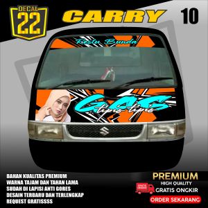 STIKER DECAL KABIN DEPAN CARRY PICK UP KODE 10