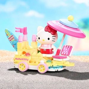 KEEPPLAY - 20830 Bộ đồ chơi xếp hình mô hình Hello Kitty tắm nắng ở biển