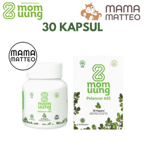 MOM UUNG Pelancar Asi 30 Kapsul / Asi booster kelor ikan gabus / MOM UUNG BANDUNG