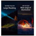 XPE+ Police Cree LED Built-in Battery Flashlight Rechargeable Waterproof USB Charge. 