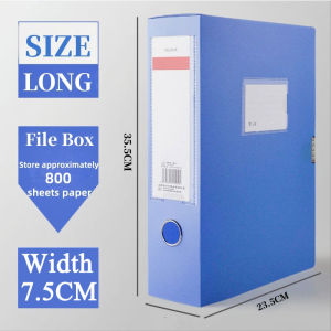 File Box Long Folder Organizers File Case PVC Material Extended Box 23.5X35.5CM