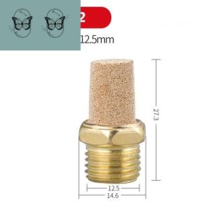 CGdailyToolsMix 1/8 1/4 3/8 1/2 M5 Pneumatic Quick Exhaust Air Silencer Air Compressor Noise Reducer Valve Muffler