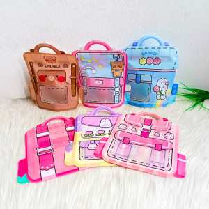 PLASTIK HAMPERS BINGKISAN KADO PLASTIK ZIPPER MOTIF KARTUN UKURAN 14X12 CM BINGKISAN ULANG TAHUN ZIPLOCK UNIK LUCU BENTUK RANSEL 3D BINGKISAN GOODY BAG GOODIE POUCH KEMASAN HADIAH ULANG TAHUN ACARA SOUVENIR SUVENIR