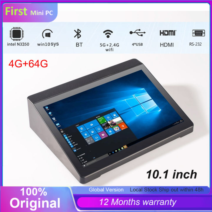 Touch Screen 10.1" Mini PC Intel N3350 Windows10 1280×800 Tablet PC 4G ...