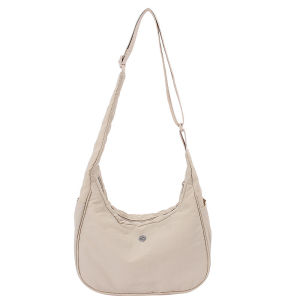 lulu Womens new shoulder bag bag nylon bag horn bag commuter dumpling bag versatile crossbody small bag