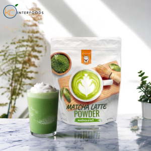Matcha Latte Powder 250g – Sweetened Instant Green Tea Drink Ideal for Grocery Gift Baskets from Thailand by KC Interfoods