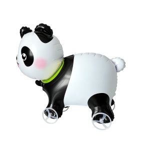 Q-1151 STORE Movable Design 4D Dinosaur Balloons Animal Balloon Drawing Foil Standing Foil Balloons Young Ones With Wheels Foil Balloons With Wheel Kids Birthday Party