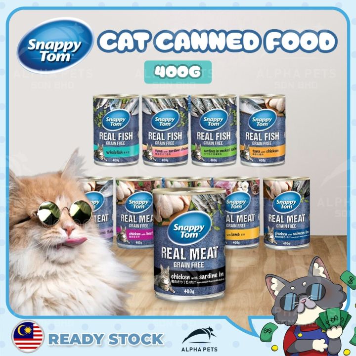 ALPHA PETS PETS Malaysia Snappy Tom 400g Cat Canned Food Canned Cat Wet ...