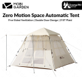 MOBI GARDEN Zero Motion Space Automatic Tent Portable Lightweight 3-4 Persons Quick Open Tent Double Door Design Five Side Ventilation Family Park Picnic Tent Three Season. 