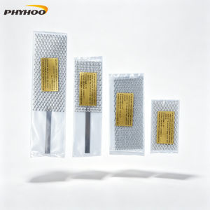 PHYHOO 4PCS Platinized Titanium Mesh Anode with Handle High Stability Metal Mesh for Gold Silver Platinum Jewelry Electroplating Machine