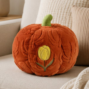 High Quality Flower Embroidery Pumpkin Pillow Creative Sofa Cushion Halloween Decoration Cute Christmas Gift h260825