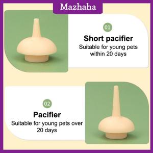 Mazhaha Pet Kitten Feeding Bottle Nipple Feeder Can Squeeze Liquid Milk Nursing Bottle For Newborn Dogs Puppies Rabbits Hamster Cat