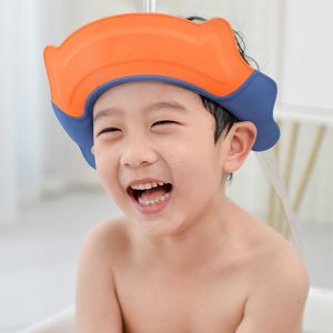 หมวกอาบน้ำเด็ก หมวกสระผมเด็ก กันน้ำ กันแชมพูเข้าตา ปรับขนาดได้ หมวกสระผมเด็ก หมวกสระผม หมวกอาบน้ำ น่ารัก ซิลิกาเจล