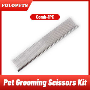 FOLOPETS Pet Grooming Scissors Stainless Steel Fur Scissors Pet Professional Hair Cutting Barber Tools Set Sharp and Durable For Dog And Cat