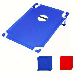 YAZHE แดงน้ำเงิน ชุดคอร์นโฮล การรวมตัวของครอบครัว กำลังขว้าง เกมถุงถั่ว แบบพกพา ของเล่นโยน กระดานเกมคอร์นโฮล ชายหาดในสวน