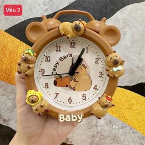 Đồng Hồ Báo Thức Gấu Dâu Và Phi Hành Gia Cho Bé Làm Quà Tặng Siêu Dễ Thương