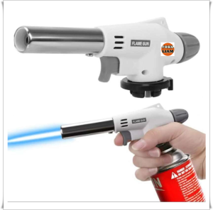 Flame Gun Gas Torch Pistol Api Logam Portabel Pembakar Butana Las Suhu Tinggi Korek Api Gas Berkemah BBQ Pemanas Kompor GaS