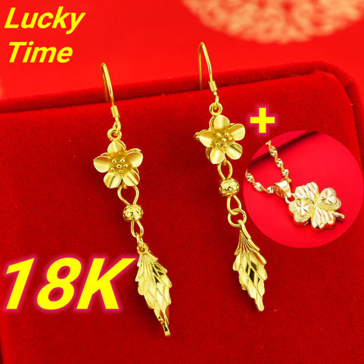 Fashion Golden Earrings Tops for Women and Girls-sgquangbinhtourist.com.vn