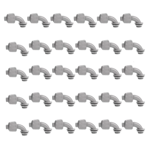 Conduit Elbow Connectors Threaded Non Metallic Liquid Tight Fittings for Flexible PVC Electrical Conduit Install