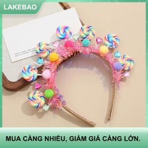 【LAKEBAO】 Băng đô kẹo mút hoạt hình mới băng đô kẹo ngọt Phụ kiện tóc công chúa trái tim nữ tính
