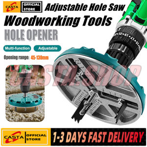 Adjustable Diameter Hole Saw 45mm-130mm Dia Hole Cutting Drill Bit For Drilling Holes In Wood Plastic Drywall Thin Metal