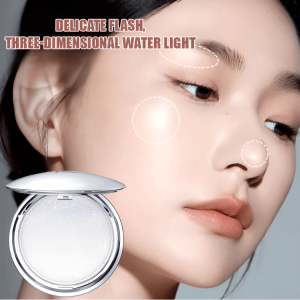 Bedak Highlight Pearlescent Berkilau Halus / Krim Highlight Berkilau Halus Serbaguna Yang Menjalin Cahaya Dan Bayangan / Krim Highlight Tekstur Kentang Tumbuk Lembut Dan Lengket Berkilau Halus Yang Lucu Untuk Mencerahkan Wajah