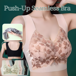 Plus Size Wireless Bra Push-Up & Seamless Design Yoga Fitness Sports Bra Ultra Comfortable Vest Lingerie