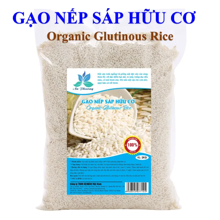 GẠO NẾP SÁP HỮU CƠ 2KG Thơm ngon nấu xôi làm bánh