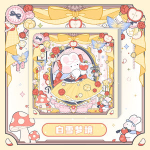 🇲🇾[Malaysia]奶油兔Ready Stock Cream Rabbit Journal Planner Cream Rabbit Square Diary Notebook Journal Schedule Book Binder Girl Heart Diary Book 2024 Diary Planner Book Cute Rabbit