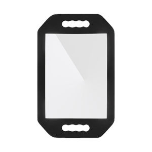 Barber Handheld Foam Mirror Black Square Foam Mirror Black Hand Mirror