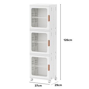 JIJI.SG Konrad Foldable Cabinet Plastic Storage Drawers Kitchen Organizer Rack