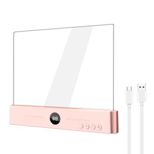 EDHO5 Rechargeable LED Book Light Transparent Flat Panel Flat Reading Light Portable Eye Protection Clear Night Light Reading In Bed