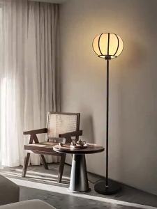 Standing Lamp Bedroom Floor Lamp Living Room Luxury Floor Lamp Living Room New Chinese Zen Classical Simplicity Bedroom Bedside Vertical Table Lamp Standing Light Floor Lamp Stand