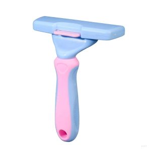 QUA Tẩy Lông Chỉ Với Một Lần Bấm Nút Lược gỡ lông thú cưng Việc loại bỏ lông rụng Thiết kế cong Lược tỉa lông thú cưng Chăm sóc tóc Dễ dàng làm sạch Bàn chải chải lông chó Chăm sóc lông mèo
