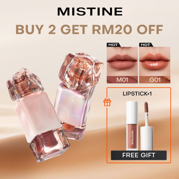 MISTINE Matte Lip Gloss Waterproof Long Lasting Non Sticky Lip Makeup