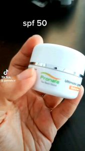 Ultimate Lightening Sunscreen | Tersertifikasi Bpom Halal | Spf 50 Pa +++ | Day Cream Sunscreen Wajah Glowing Wajah Cerah | Pronafa Skincare