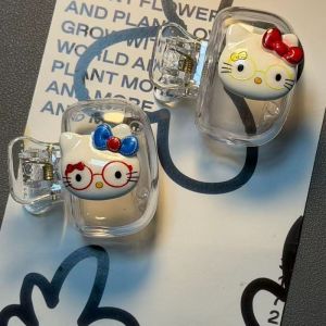 Taidu dễ thương Kitty đầu bàn chải đánh răng điện Bìa xách tay chống bụi lưu trữ clip cho du lịch