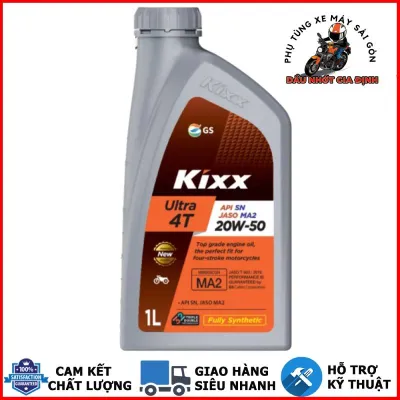 Nhớt Kixx Ultra 4T 20W50 800ml dành cho xe số côn tay - Nhập khẩu Hàn Quốc [Mua 5 tặng 1 phểu]