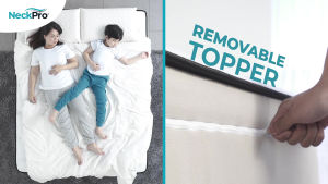 NeckPro Nova Inter-Changeable Pocket Spring Mattress | 12 Inches (30cm) | HD PU Foam Cushion | Sanitized Fabric | Hexa System | 10 Years Warranty | Ultima Series