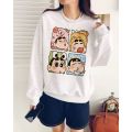 Baju Atasan Lengan Panjang Kaos SWEATER wanita SHINCHAN. 