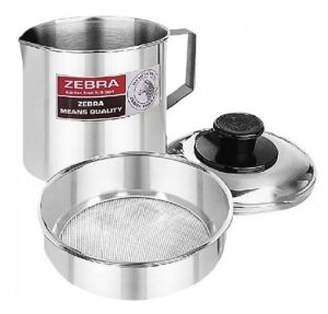 Ca Inox Zebra Có Vỉ Lượt 1 Lít - 151101
