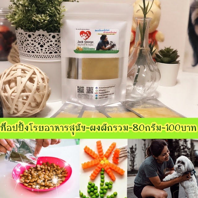 JackGeorgeDogFood ผงโรยอาหารโฮมเมด สูตรผงผักรวม