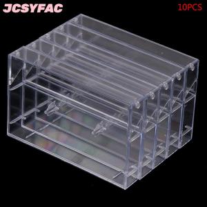 JCSYFAC 10pcs ghi âm trống Cassette trường hợp âm thanh lưu trữ hộp trong suốt chống bụi hộp